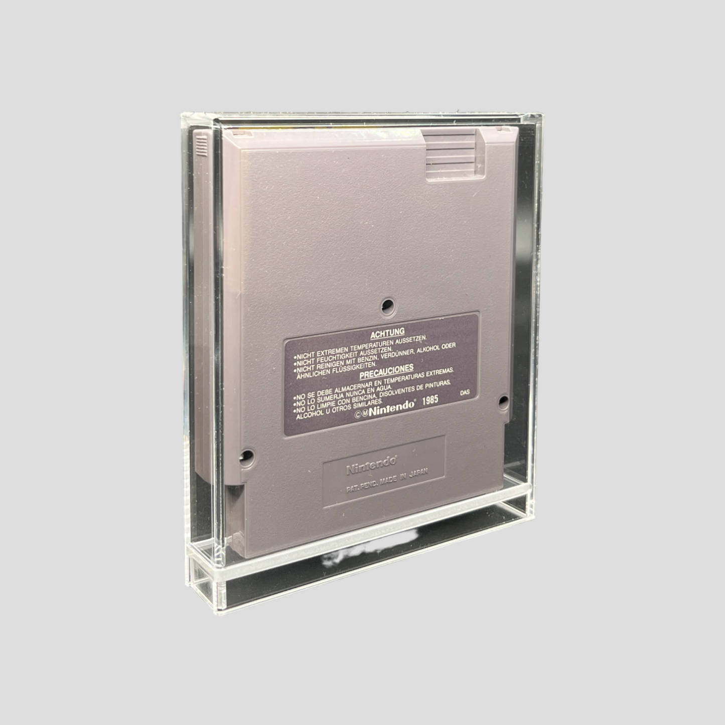 Premium Acryl Case für Nintendo NES Module – Schiebeverschluss & UV-Schutz