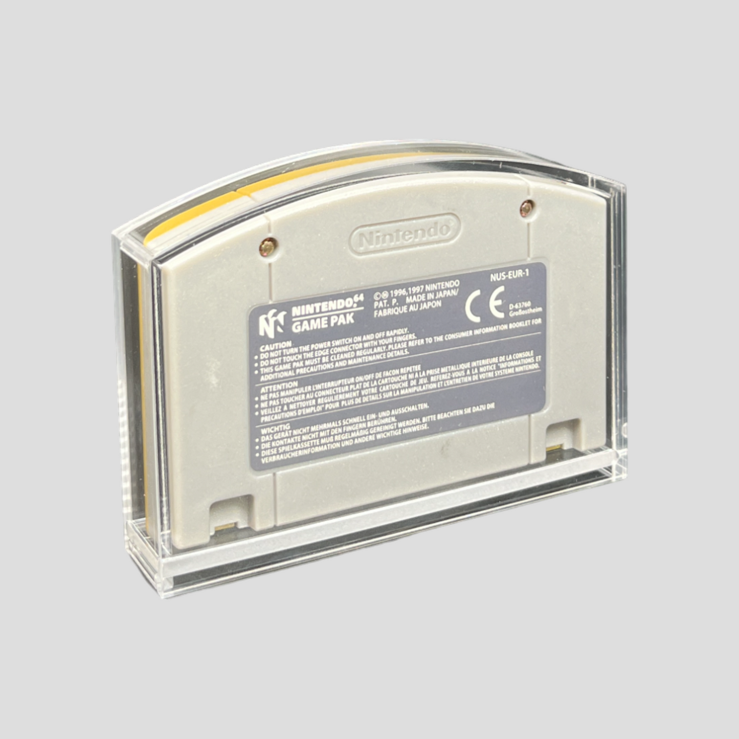 Premium Acryl Case für Nintendo 64 Module – Schiebeverschluss & transparent