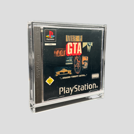 Premium Acryl Case für Playstation 1 Spiele (PAL Version) – Schiebeverschluss & transparent