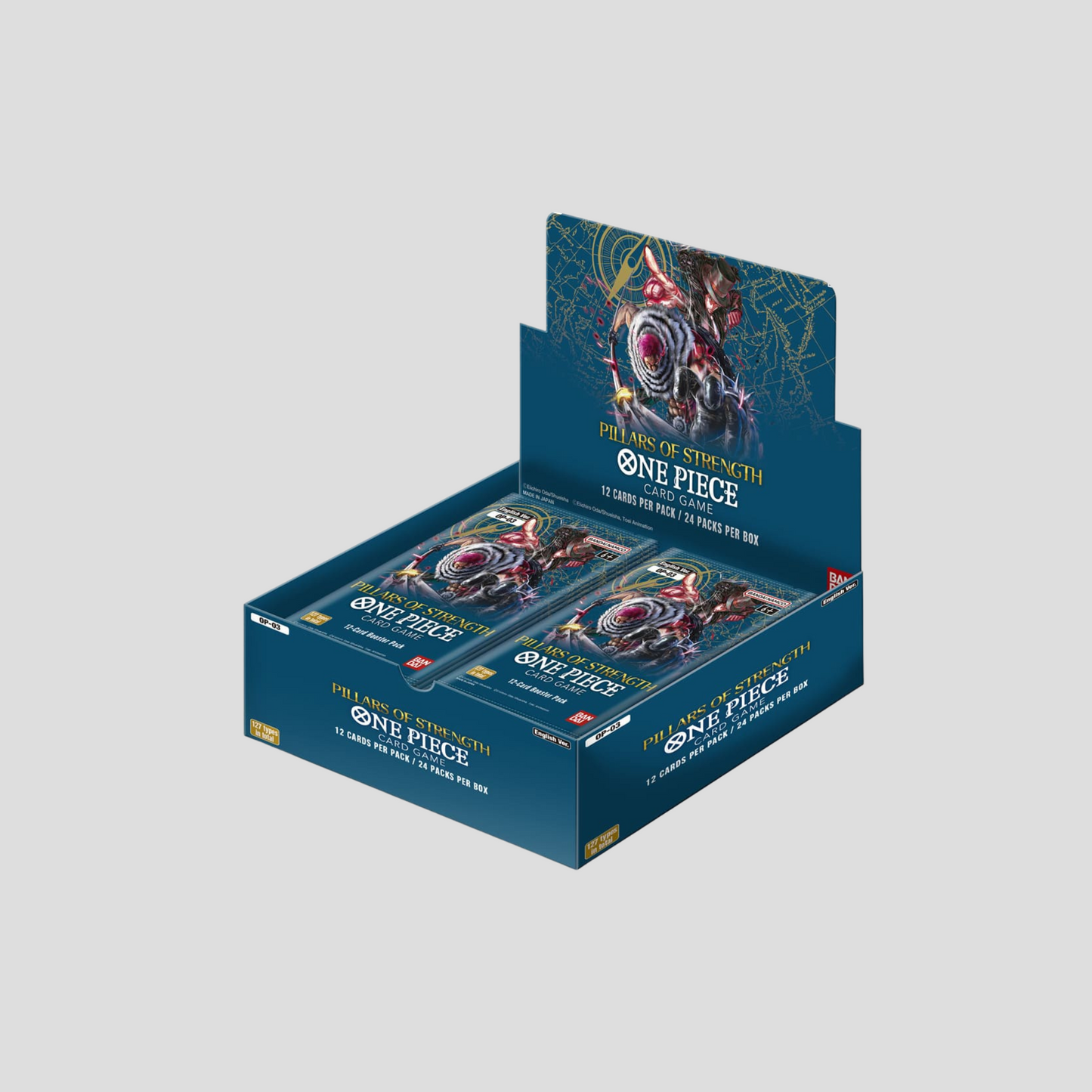 Premium Acryl Case für One Piece Booster Display OP03 / OP01 Reprint (Englisch) – Magnetverschluss & UV-Schutz